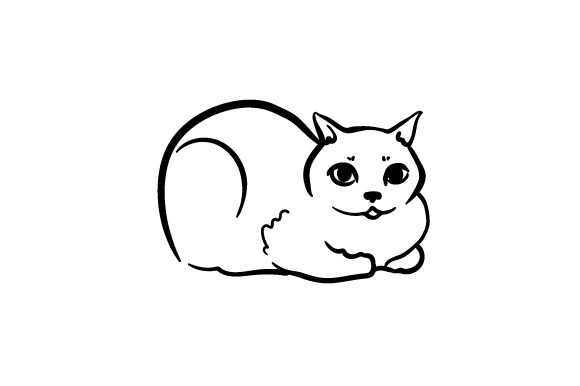 Cat Loaf Embroidery Design