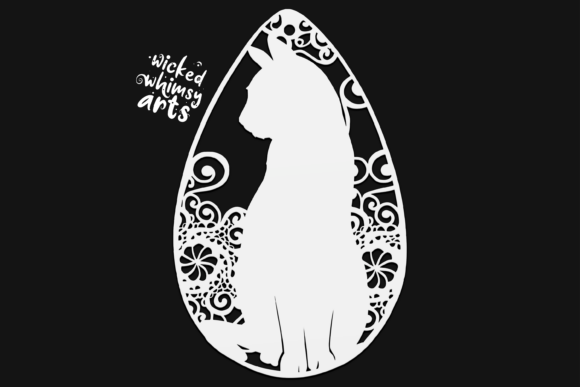 Cat Teardrop Mandala