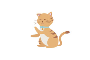 Cat with Paw in the Air