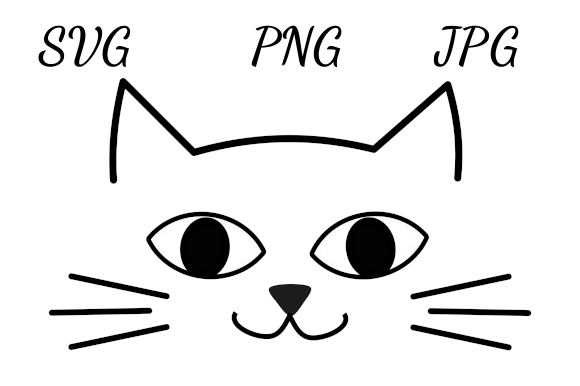 Cute Cat Face Drawing