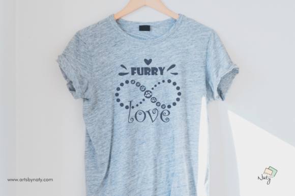 Furry Love Printable Illustration