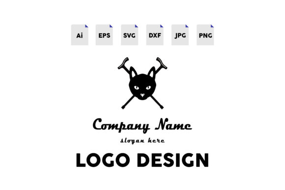 Logo Petshop Cat X Black