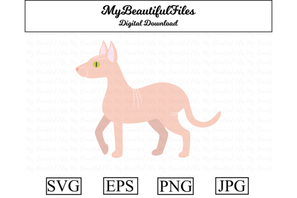Sphinx Cat Clipart Illustration